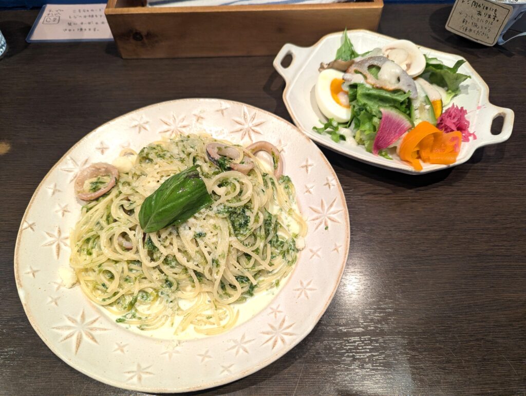 生のりといかのクリームソース